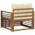 Set de canapele de exterior Lemn de acacia solid și poliester GartenMobel Dekor