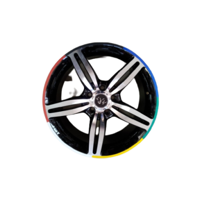 Set abtibilduri decorative pentru jante auto, diverse culori, 22 inch