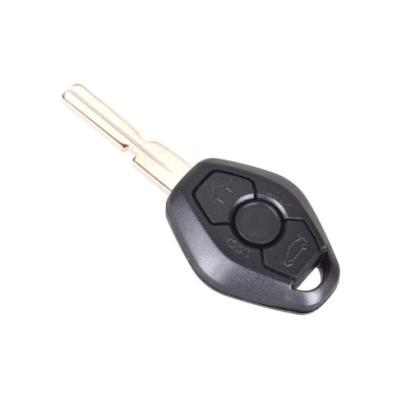 Carcasă cheie telecomandă compatibilă BMW, 3 butoane, cu lamelă metalică (Cod 5003)