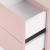 Dulap de perete Leziter Boxie, roz, cu 2 sertare, 40x40x37 cm