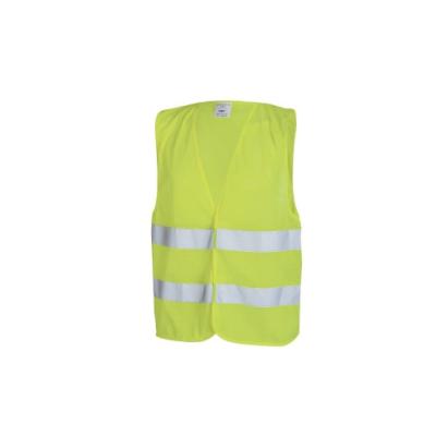 Vestă reflectorizantă galbenă XXL cu benzi reflectorizante, conformă CE EN 471