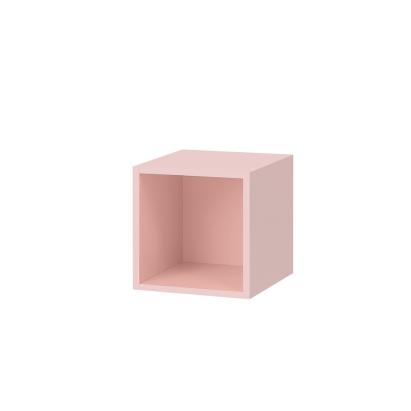 Dulap de perete deschis Leziter Boxie, roz, 40x40x37 cm, montaj pe perete sau podea