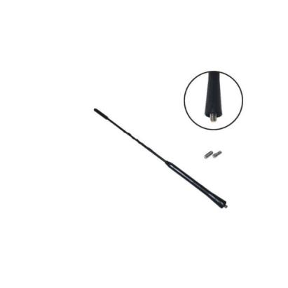 Antena auto scurtă universală 24 cm, flexibilă, cu 3 adaptoare de prindere (AN10)