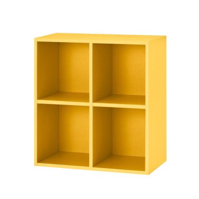 Dulap de perete deschis Leziter Boxie 80x80x37 cm, galben, modular