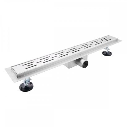 Scurgere de duș liniară Leziter Flow 60 cm din inox, cu sifon inclus