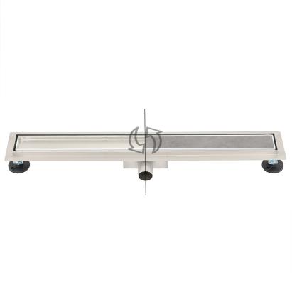 Rigolă de duș Leziter Linea 80 cm, inox 304, placabilă cu faianță