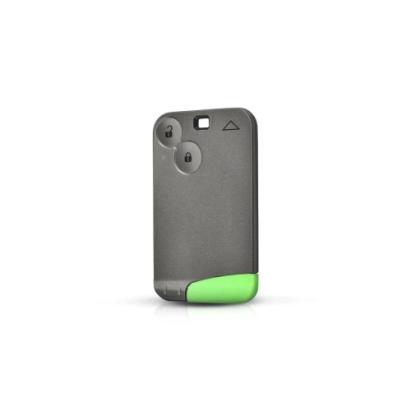 Carcasă cheie/telecomandă compatibilă Renault, 2 butoane, cu lamelă metalică – Cod 1200