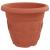 Ghiveci rotund pentru flori 6 pcs Roșu cărămidă Ø 26 x 21.5 cm GartenMobel Dekor