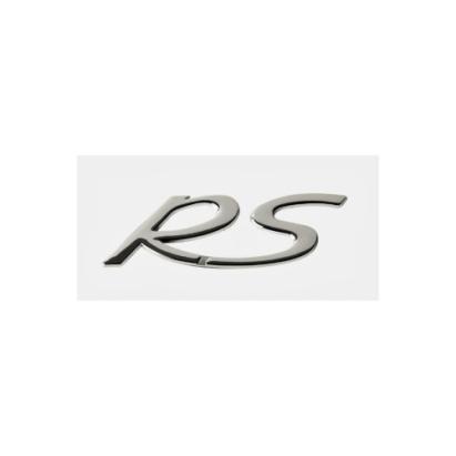 Emblemă auto RS cromată, autoadezivă, 10,5 x 5 cm (Cod 02)