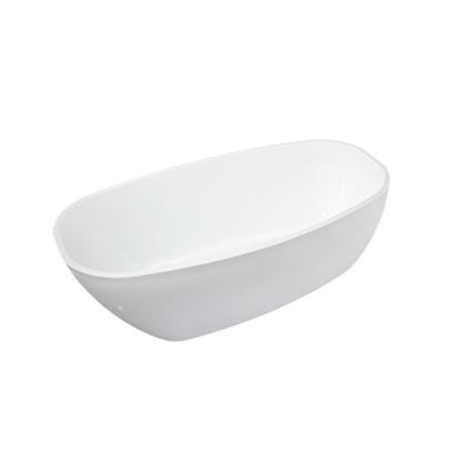 Cadă freestanding Leziter Riva din acril, albă, 170x76x60 cm, cu scurgere pop-up