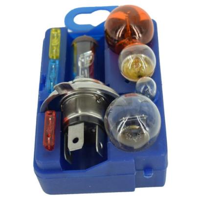 Trusă becuri auto H4 12V 55/60W cu becuri auxiliare și siguranțe