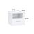 Leziter Nightstand Miami 1 sertar 40x40 cm alb-alb