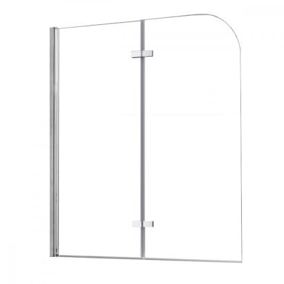 Paravan de baie Leziter Alor 120x140 cm, sticlă securizată 6 mm, profil zinc