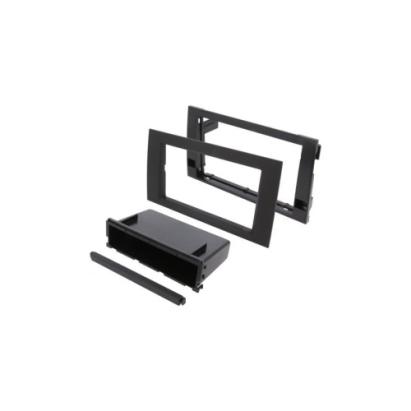 Ramă adaptoare 2 DIN neagră cu raft pentru Audi A4 și Seat Exeo RAM-40.138.1