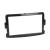 Ramă adaptoare 2DIN pentru Dacia, Opel și Renault, negru metalizat RAM-40.432.2