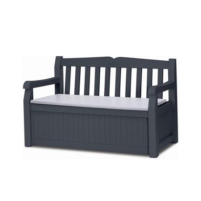 Bancă de grădină Curver Eden cu depozitare 265L, plastic gri grafit