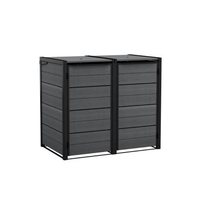 Curver dulap ascuns pentru pubele de exterior, gri, 2x240 l