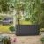Cutie de depozitare pentru grădină Curver Kentwood 350L, antracit, tip bancă