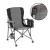 Scaun de pescuit Leziter Comfort Plus, pliabil, cu brațe și suport pahar, gri