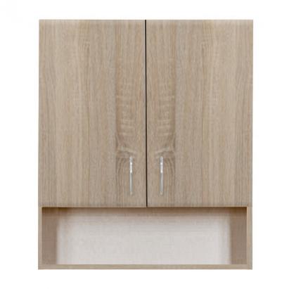 Dulap baie suspendat Leziter Bianca Plus 60, 2 usi, stejar Sonoma, 70x60x20 cm
