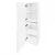 Dulap baie suspendat lateral Leziter Cube, alb lucios, 140 cm, 2 uși