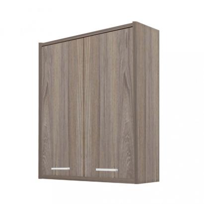 Dulap baie suspendat Leziter Nerva 60, cu 2 uși, ulm Rauna, 70x60x22 cm