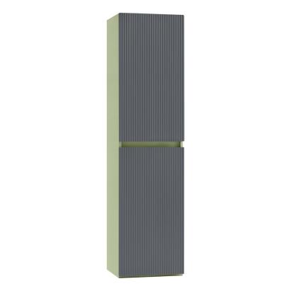 Dulap suspendat de baie Leziter Trent 140 cm, verde fistic - gri antracit