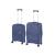 Set valize cu roți Leziter TraveLux Endure II, ABS albastru marin (2 buc)