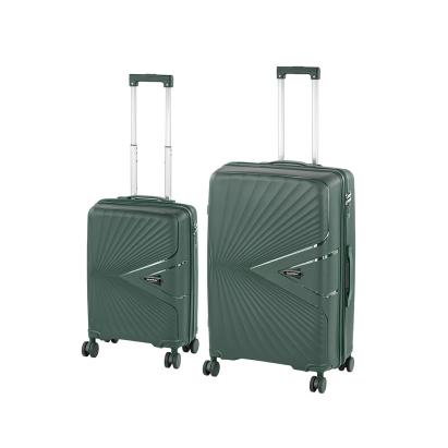 Set valize cu roti Leziter TraveLux Endure III, ABS cu TSA, verde inchis (2 buc)