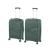 Set 2 valize Leziter TraveLux Endure IV, ABS cu TSA, verde inchis