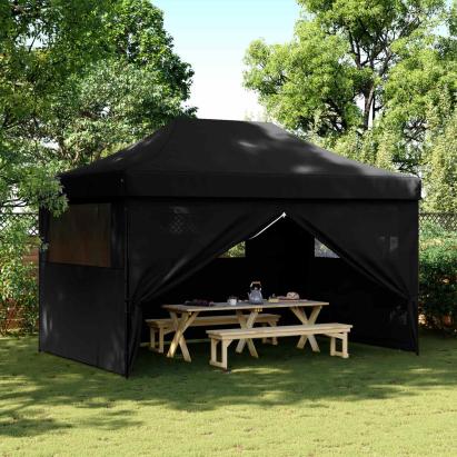 Cort pentru Petreceri Negru 292 x 440 x 315 cm Material Oxford GartenMobel Dekor