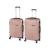 Set valize trolley Leziter TraveLux Pro XI, ABS rezistent, roz-auriu (M+L)