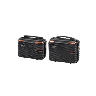 Set valize Leziter TraveLux Urban II din ABS, negru, 2 piese (11L/10L)