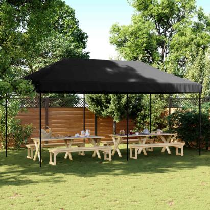 Cort pentru Petreceri Negru 292 x 580 x 315 cm Material Oxford GartenMobel Dekor