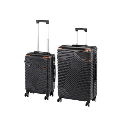 Set valize Leziter TraveLux Urban X cu role, ABS, cabina + mare, negru