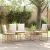 Set de Mobilier pentru Exterior 4 pcs Alb Natural și Crem GartenMobel Dekor