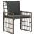 Set de Mobilier pentru Exterior 4 pcs Gri și gri închis GartenMobel Dekor