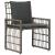 Set de Mobilier pentru Exterior 3 pcs Gri și gri închis GartenMobel Dekor