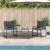 Set de Mobilier pentru Exterior cu pernă 3 pcs Gri GartenMobel Dekor