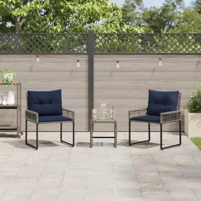 Set de Mobilier pentru Exterior cu pernă oțel GartenMobel Dekor