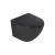 Set WC suspendat Kerra Delos negru mat cu rezervor încastrat slim și capac soft-close