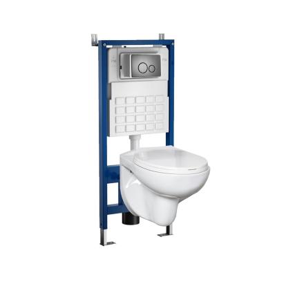 Set WC suspendat Leziter Roya Doris 81GRE cu rezervor încastrat și clapetă gri