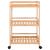 Cărucior de bucătărie cu roți natural 46 x 38 x 76 cm Bambus GartenMobel Dekor