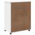 Cabinet mobil cu roata Alb 63,5 x 39 x 79 cm Lemn de pin masiv GartenMobel Dekor