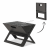 Gratar portabil pliabil pentru gradina si camping, metal, 56x56x40 cm, negru Household NewTrend