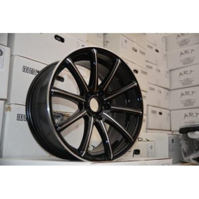 Jante aliaj ART 3195 18 inch, finisaj negru lucios, set cu kit montaj