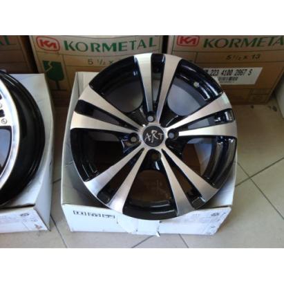 Set jante ART 231, 14 inch, design sport bicolor, cu kit de instalare inclus