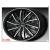Set jante aliaj ART 3108 18 inch, design sport negru cu insertii argintii