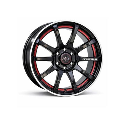 Set jante aliaj ART K355 15" 6.5J 5x110 ET35 negru polish, pentru Opel