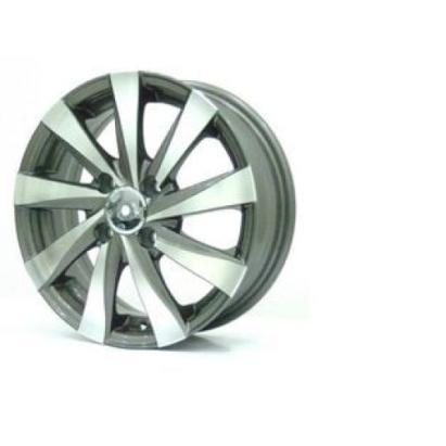 Set jante aliaj ART 465 16 inch, negru cu polish, cu kit de instalare inclus